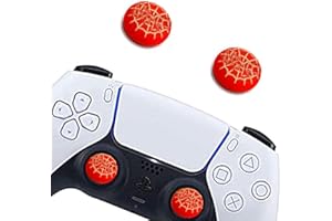 JAEESPON 2Pcs Analog Thumb Grip Stick Cover, Wireless Controllers Game Remote Joystick Cap, Fantastic Non-Slip Silicone Handle Protection Cover for PS5/PS4/Xbox one/360/NS PRO