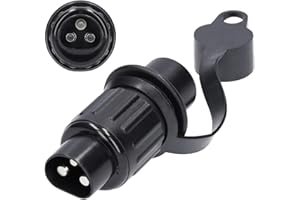 ‎CXTM CXTM 3 Poliger Stecker, Anhänger Adapter 3 Poliger Stecker 12v Traktor,3-poliger Traktorstecker Nach DIN 9680 Genormt, Universal Anhänger/Traktor/PKW 3 Poliger Anhänger Stecker