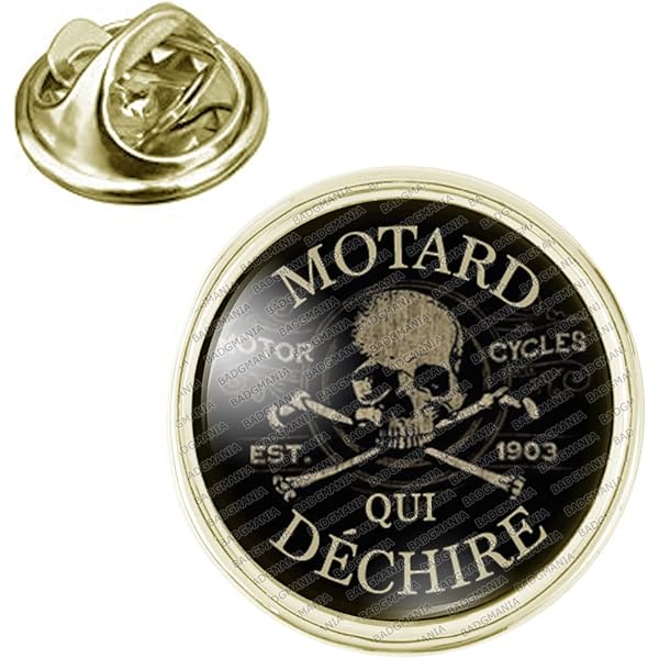 Pin's émaillé Moto NVT - Broche Vintage Neuve De Stock Ancien, Style Rétro