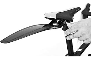 POLISPORT 8623600001 - Garde-Boue arrière S-Mud modèle Universel Court pour Gravel et vélos de Route avec Roues de 28" de Couleur Noir