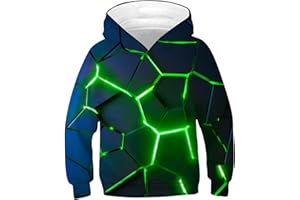 ALISISTER Felpa Bambino Ragazzi Ragazze 3D Stampare Kids Hoodie Manica Lunga Felpe con Cappuccioper 4-16Y