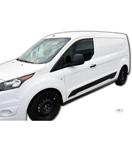 ClimAir Windabweiser Schwarz Für Ford Transit/Tourneo Courier 2014-2023 - 2er Set Frontseitenscheiben