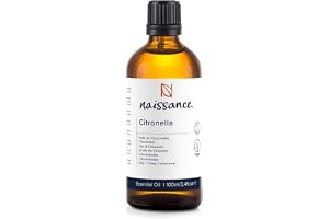 Naissance Citronella eterisk olja (nr 182) 100ml - Ren, Naturlig och Outspädd - Ska användas i Aromaterapi & Diffusorer