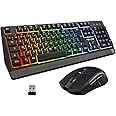 The G-Lab Combo Tungsten - Ensemble Clavier et Souris Gamer sans Fil Rétro Éclairés - Clavier Gaming Wireless AZERTy + Souris