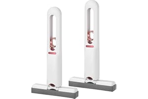 HOSSEJOY Portable Mini Mop, 2 Pack Self-Squeeze Sponge Mops for Small Spaces,Table Glass Car Interiors Kitchen Bathroom Household Cleaning