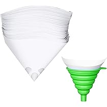 160 Stück Lacksiebe 100 Mesh - Mit Faltbarem Silikontrichter Für Autolack