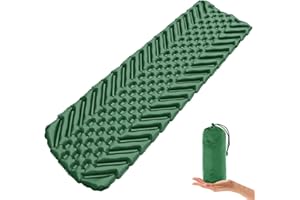 SUNDOM Camping Mat, Sleeping Mat Ultralight Inflatable Camping Mattress Water-resistant Sleeping Pad Camping Roll Mat Small Pack Size Sleeping Mats for Outdoor Hiking Travel Backpacking