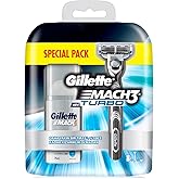 Gillette Mach3 Turbo Tıraş Makinesi Yedekli (75 ml Tıraş Jeli Hediye!) 7702018380930