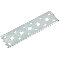 KOTARBAU® Flachverbinder 145 mm x 40 mm Lochplatte Verzinkt Silber Holzverbinder Innen – Außenbereich Lochplatte…