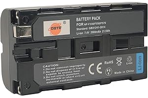 DSTE DE DSTE Ersatz Batterie Akku Kompatibel für NP-F550 und NP-F570,NP-F330,NP-F750,NP-F970 und CCD-RV100 CCD-RV200 CCD-SC5 CCD-SC55E CCD-SC55 CCD-SC6 CCD-SC7/E CCD-SC9 CCD-TR1 Kamera