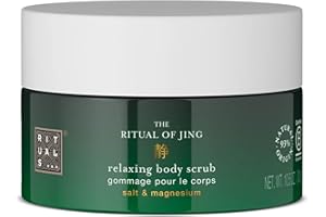 RITUALS Body Scrub The Ritual of Jing – Exfoliante corporal con sal, magnesio y aroma a jínjol y loto sagrado – 93% de ingredientes de origen natural – 300 g