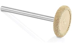 Kutzall Original Rotorsägenfräser, 1⁄8" Schaft, fein - Holzbearbeitungsaufsatz für Dremel, Foredom, DeWalt, Milwaukee. Abrasives Wolframkarbid, 3⁄4" (19mm) Durchmesser X 1⁄8" (3,1mm) Länge, RS-34-EG