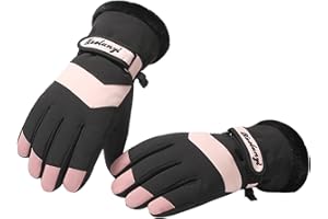 SUGSHYN Guantes Mujer Invierno Guantes Esqui Mujer Impermeables Termicos Moto Tactiles Guantes ara Clima Frío Bicicleta Snowboard