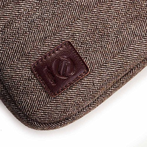 Tuff-Luv Herringbone Tweedtasche Hülle für 15″ (Laptops Macbook Air Pro Retina , Dell Inspiron , Toshiba, HP Chromebook Envy Pavilion / Spectre / Essential, Sony Vaio) – braun - 2
