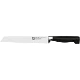 Zwilling Four Star Mutfak Bı&ccedil;ağı, Paslanmaz &Ccedil;elik, Siyah | Tırtıklı kesim, &ouml;zel &ccedil;elik, ergonomik sap