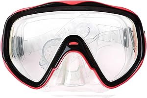 BigBuy Outdoor S1123055 Gafas de Buceo, Unisex-Adult, Rojo, Talla única
