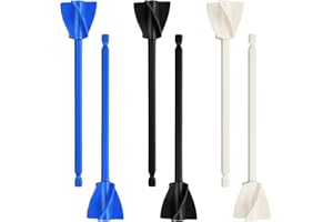 Rapidbok 6 Pezzi Miscelatore per Pittura Epossidica, per Trapano, Riutilizzabili, Palette per Miscelatore, per Pittura Epossidica Miscelazione Epossidica Smalto Ceramico