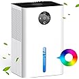 Dehumidifiers for Home, 1800ml Dehumidifier for Bedroom with Sleep Mode and Auto-Off, Portable Ultra Quite Bathroom Dehumidifier, Energy Saving Small Dehumidifier for Garage Basement Office Closet RV