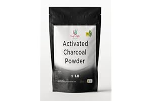 YOGI’S GIFT – CELEBRATING HEALTH Polvo de carbón activado 1 libra | Polvo de carbón activado molido para blanqueamiento dental, exfoliación facial, fabricación de piel y jabón | a base de cáscaras de coco | Regalo de Yogi®