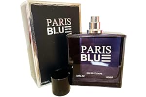 Lovali Paris Blue Eau De Cologne Aftershave 100ml Designer Perfume Fragrance For Men Boys Teens Gift For Men Boys Male Fragrance Perfume Gift (Paris Blue)