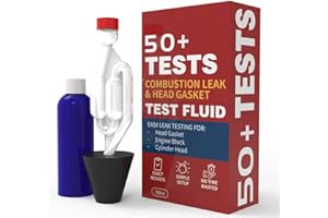HayaTech - Comprobador Junta Culata CO2 Universal - hasta 50 Tests - Detector Junta Culata Detector Fugas de Gases de Combustión Block Tester para Motores Diésel y Gasolina Kit de Diagnóstico Rápido