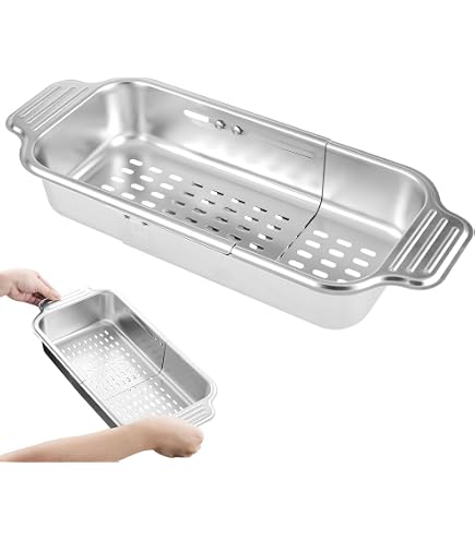 IPEGTOP Égouttoir à Vaisselle Extensible, Au-dessus De L'évier, Dans L