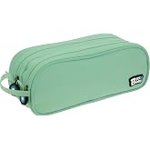 Grafopl&aacute;s | Double School Pencil Case | Mint | 24.5x9.5 cm | bits&amp;Bobs | Soft Colors