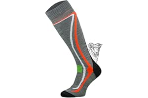 TODO Warme 50% Merino Skisocken Herren und Skisocken Damen Thermoaktiv, Atmungsaktiv 1 oder 2 Paar Merino-wolle Ski Socken 43-46, 39-42, 35-38