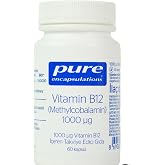 Pure Encapsulations Vitamin B12 1000 Mcg, 60 Kaps&uuml;l, Metilkobalamin Form, Vegan