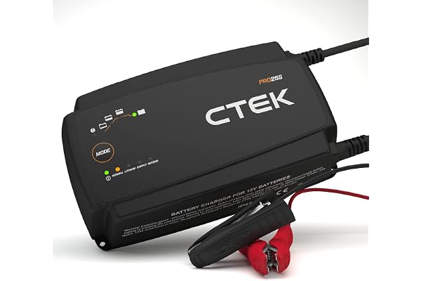 CTEK PRO25S Chargeur De Batterie 12V 25A, Alimentation, Mainteneur De Charge De Batterie, Chargeur Batterie Lithium, Chargeur De Batterie Voiture Et Camion avec Mode De Reconditionnement