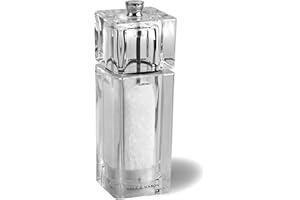 Cole & Mason H33502P Cube Macina Sale, Precision+, Macinatura Regolabile, Acrilico, 145mm, Include 1 x Mulino