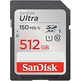 SanDisk 512 GB Ultra SDXC Scheda di Memoria, con velocità fino a 150 MB/s, prestazioni dell'app A1, UHS-I, Classe 10, U1