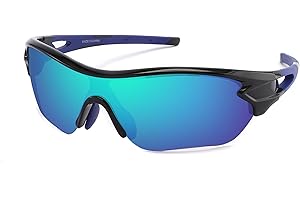SINSPORT EYEWEAR Polarisierte Sportbrille Sonnenbrille Herren fahrradbrille damen mit UV400 Schutz für Autofahren Laufen Radfahren Angeln Golf Sonnenbrille