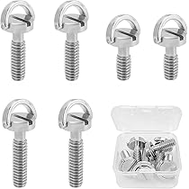 Viti A Testa Zigrinata 1/4" Per Treppiedi - 4 Pezzi, In Lega Alluminio, Per Fotocamere E Videocamere - Foto 8