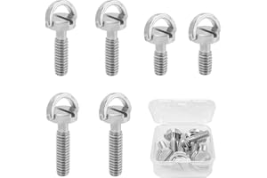 CISHOW 6 Stk 1/4-Zoll-Kamera-Befestigungsschraube, Kamera Stativ Schraube, Gewindeschraube Kamera Schraube mit Edelstahl Material, Schnellverschluss Rändelschraube Adapter für Kamera Stativ (3 Größen)