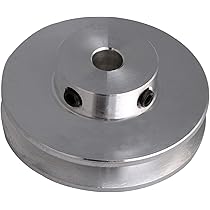 Puleggia A Pagoda In Alluminio - 5 Gole - Foro 24mm - Per Cinghie Tipo A - Per Trapani O Lucidatrici - Foto 3