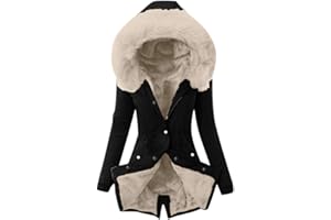 757 Cappotto Invernale da Donna Elegante Piumino Pelliccia Giacca Donna Invernale Lungo Trench Giubbotto Giubbino Donna Invernale