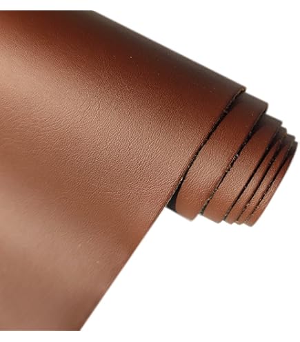 20x120cm Dubbelzijdig Kunstleer Stof 1.7mm Dikte Effen Kleur PU Lederen Roll voor Sleutelhangers Riem Sieraden Maken, Oranje