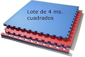 Grupo Contact Lote 4 MTS. Suelo Tatami (Rojo/Azul) de 2 cmts.