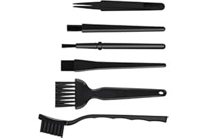 EHUIHUAN 6 PièCes Kit De Nettoyage Antistatique Nettoyage Clavier Brosses Antistatiques Avec Poils En Nylon, Nettoyage Ordinateur, Pour Sols Conducteurs, Claviers, Circuits ImpriméS, Cartes MèRes