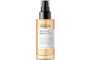 L'ORÉAL PROFESSIONNEL PARIS L’Oréal Professionnel, Aceite 10-en-1 Oil Tratamiento Reconstructor para Pelo Seco y Dañado, Absolut Repair, 90ml