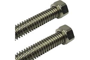 SANI-FLEX DN20 Edelstahlwellrohr, enggewellt, fertig montiert mit beidseitig 1' ÜM, alle Längen - inkl. Dichtungen, Schlauchlänge:200cm