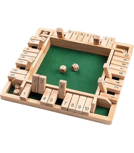 Big Game Hunters Deluxe 12 Number Shut the Box Game in