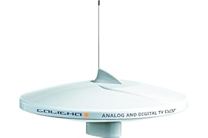 Glomex Talitha AGC DAB 20 Antenna TV DVB-T2, Diametro 250 mm (10”), Altezza 425 mm (16.8”), Amplificatore Automatico