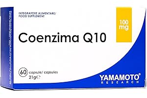 YAMAMOTO RESEARCH Coenzima Q10 60 capsule, integratore antiossidante antiaging per proteggere le cellule dallo stress ossidativo