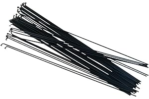 SLE SPOKES SLE Rayons 250 mm – 303 Lot de 36 mm, en Acier galvanisé Noir ou Argent pour vélo, vélo de Rayon