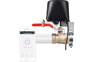 ZigBee Smart Water/Gas Valve, UseeLink Intelligent Valve Control, Compatible with Alexa/Google Home, for Irrigation Control in Gardens, Farms, etc., Use with Tuya Gateway (SM-AW713)