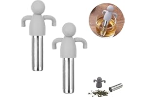 peiyee Diffuseur de thé en acier Inoxydable Boule a the Infuseur Infuseur thé Silicone Passoire à thé adaptée à la passoire à thé en vrac passoire à épices théière tasse tasse bouteille