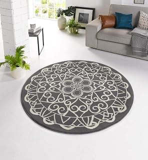 Nordic Fashion Teppich Rund Gro Szlig Schwarz Und Wei Szlig