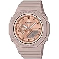 Casio Women Watch G- Shock Analog Digital Mirror-finished surface Pink-gold Dial Resin Band GMA-S2100MD-4ADR